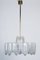 Large Mid-Century Ice Glass Chandelier from Doria, Image 1