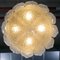 Large Mid-Century Ice Glass Chandelier from Doria 14