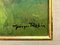 Georges Charles Robin, pintura al óleo impresionista del paisaje del río del siglo XX de un artista moderno francés, 1950, Imagen 5