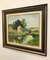 Georges Charles Robin, pintura al óleo impresionista del paisaje del río del siglo XX de un artista moderno francés, 1950, Imagen 3