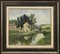 Georges Charles Robin, Dipinto a olio con paesaggio fluviale impressionista del XX secolo di artista moderno francese, 1950, Immagine 9