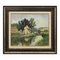 Georges Charles Robin, pintura al óleo impresionista del paisaje del río del siglo XX de un artista moderno francés, 1950, Imagen 1