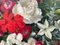 John Whitlock Codner RWA, Natura morta di fiori rossi, rosa e bianchi, Pittura a olio, 1985, Incorniciato, Immagine 4
