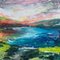 Angela Wakefield, Abstract River Bank Landscape, 2020, Acrylic on Canvas, Framed 6