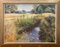 Graham Painter, English High Summer Riverbank Landscape, 1998, Oil, Framed 11