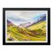 Colorido paisaje abstracto verde y morado de las Tierras Altas de Escocia, 2022, Imagen 1