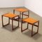 Italienische Satztische aus Teak, 1960er, 3er Set 3