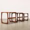 Tables Gigognes en Teck, Italie, 1960s, Set de 3 6