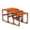 Tables Gigognes en Teck, Italie, 1960s, Set de 3 1