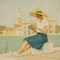 Ernesto Alcide, Venice Pier, Oil on Canvas, Image 3