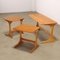 Tavolini ad incastro vintage in teak, Italia, anni '60, set di 3, Immagine 3