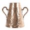 Vintage Vase mit Kupfergriffen 1