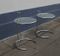 Vintage French Chrome & Glass Side Tables, 1970s, Set of 2 2