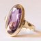 Vintage 14k Yellow Gold Ring with Amethyst, 1970s 2