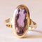 Vintage 14k Yellow Gold Ring with Amethyst, 1970s, Image 1