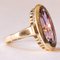 Vintage 14k Yellow Gold Ring with Amethyst, 1970s 7