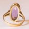 Vintage 14k Yellow Gold Ring with Amethyst, 1970s 5