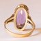 Vintage 14k Yellow Gold Ring with Amethyst, 1970s, Image 5