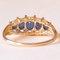 Vintage 14k Yellow and White Gold Sapphire and Diamond Ring, 1960s 5