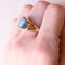 Vintage 9k Yellow Gold Ring with Doublet Opals, 1980s, Image 11