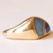 Vintage 9k Yellow Gold Ring with Doublet Opals, 1980s, Image 6