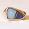 Vintage 9k Yellow Gold Ring with Doublet Opals, 1980s 1