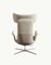 White Odyssey Armchair in Leather and Fabric Finish from BD Barcelona 5