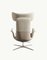 White Odyssey Armchair in Leather and Fabric Finish from BD Barcelona, Image 5