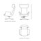 White Odyssey Armchair in Leather and Fabric Finish from BD Barcelona 7