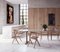 Dinning Table with Silver Top with Wood Trestle Legs from BD Barcelona 3