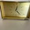 Horloge de Table Hollywood Regency Vintage en Laiton par Diehl Electro, Allemagne, 1960s 10