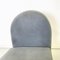 Modern Italian Chair in Gray Velvet, Briar Wood and Yellow Metal, 1980s, Image 7