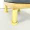 Silla italiana moderna de terciopelo gris, madera de brezo y metal amarillo, años 80, Imagen 9