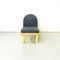 Modern Italian Chair in Gray Velvet, Briar Wood and Yellow Metal, 1980s, Image 2