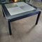 Vintage Italian Dining Table in Black Enamelled Wood and Anodized Aluminum, 1970s, Image 1