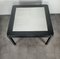 Vintage Italian Dining Table in Black Enamelled Wood and Anodized Aluminum, 1970s 3