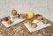 19th Century Marble Tray with Fruits, , Set of 2, Image 4