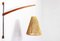 Scandinavian Teak and Rope Wall Light, 1960s, Image 1