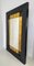 Italian Black Lacquered and Gold Wall Mirror, 1980s, Image 4