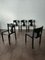Dining Chairs in Enamelled Wood by Augusto Savini for Pozzi Italia, 1968, Set of 5 2