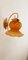 Wandlampe aus Messing mit Bernsteinglas 13