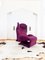 Chaise Longue 111 Wink en Daim Violet par Toshiyuki Kita pour Cassina, Italie 8