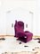 Chaise longue 111 Wink in pelle scamosciata viola di Toshiyuki Kita per Cassina, Italia, Immagine 8