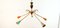 Lámpara colgante Sputnik con cinco conos de colores, Imagen 7