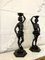 Victorian Carved Ebonised Figures, 1850s, Set of 2 3