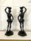 Figurines Victoriennes Sculptées en Noirci, 1850s, Set de 2 2