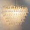 Large Italian Oval Suspension Chandelier in White Murano Glass, 1990s 4