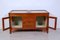 Antikes Sideboard aus Glas & Holz, 1890er 7