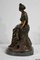 La Femme au Chien, Late 19th Century, Bronze 17