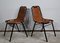 Metal and Leather Chairs, 1960, Set of 2 4